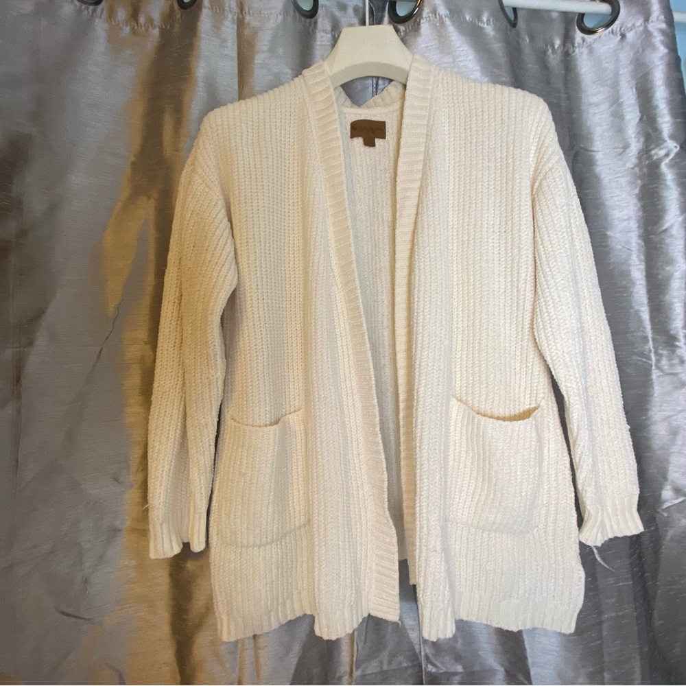 Koolaburra by UGG Off White Knit Cardigan Sweater with Pockets Women’s M